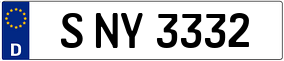 Trailer License Plate